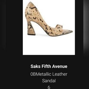 Metallic Leather Sandal